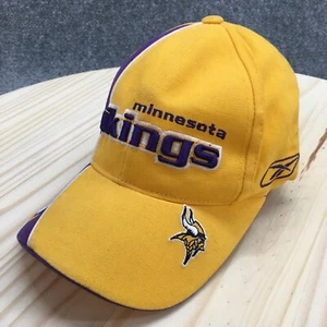 Minnesota Vikings Reebok NFL Baseball Cap Mens Gold OS Adjustable Curved Brim - Picture 1 of 16