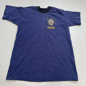 Vintage NYPD Tee Shirt Mens Medium Blue - Picture 1 of 4
