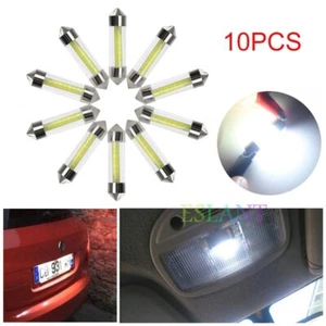 10x Bombillas LED C5W COB 12V 36mm Interior Luz Coche Lampadina ligero LED Light - Afbeelding 1 van 11
