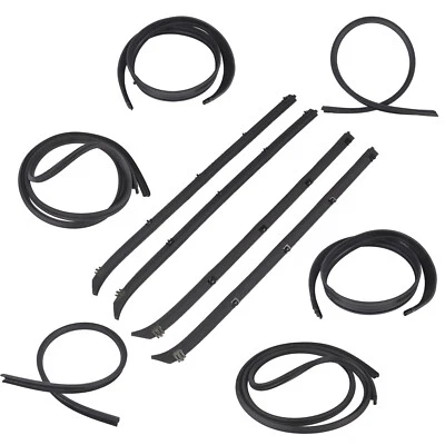 10x Door Window Weatherstrip Seal Kit for 80-93 Dodge Truck Ram charger Plymouth - Image 1 of 4