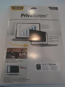 NEW Fellowes 4800101 Laptop/Flat Panel Privacy Filter Screen PrivaScreen 15in - Picture 1 of 3