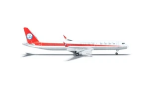 New! Herpa 524964 Sichuan Airlines Airbus A321, reg. B-9967  1:500 diecast model - Picture 1 of 1