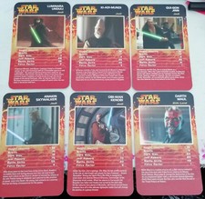 Single TOP TRUMPS SPECIALS gaming card STAR WARS  I-III - Choose your hero
