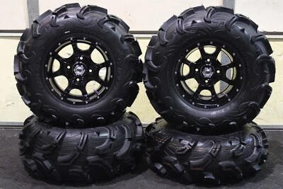 KIT DE LLANTAS HONDA FOREMAN 450 26" MAXXIS ZILLA ATV Y COBRA NEGRAS SRA1CA Foto 1 de 4