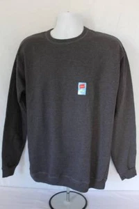 NEU Herren Sweatshirt mittelgrau Rundhalsausschnitt Pullover Schweißausschnitte Hanes Training Top Fitnessstudio - Bild 1 von 2