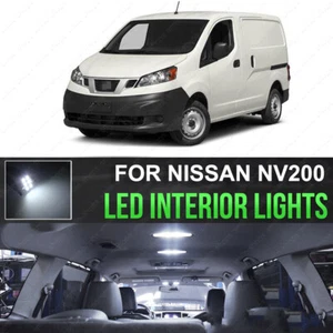 8X LED Bright 6000K White Light Interior Package Kit For Nissan NV200 2013-2016 - Picture 1 of 12