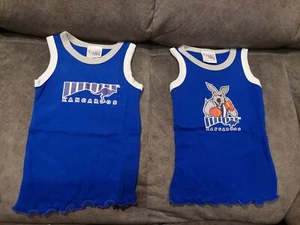 Set of 2 North Melbourne Kangaroos Baby Babies Infant Singlets - Size 0-6 Months - Picture 1 of 4
