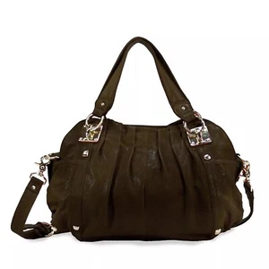 Junior Drake Breanna Java Medium Satchel Handbag Butter Soft Leather Purse Bag - Picture 1 of 18