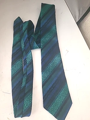 Corbata Pierre Balmain Paris para hombre verde azul Foto 1 de 4