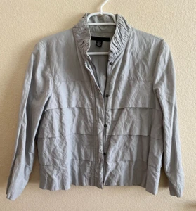 Kenneth Cole Gray Lined Cotton Jacket size L - Picture 1 of 3
