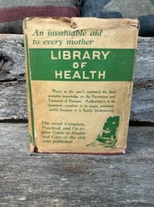 Altes antikes Buch "Bibliothek der Gesundheit" 1949 Frank Scholl marmorierte Randseiten - Bild 1 von 10
