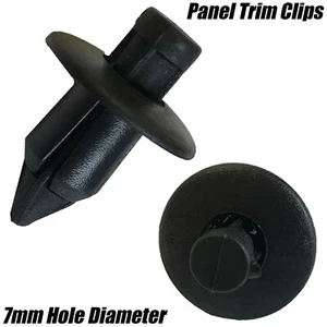 10x 7mm CLIPS for SUZUKI SAAB BLACK PLASTIC INTERIOR PANEL TRIM RIVET FASTENER - Picture 1 of 1