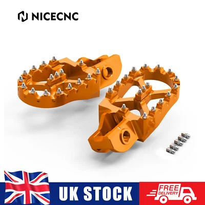 Wide Footrest Foot Pegs Pedals For KTM SX SXF EXC EXC-F XC XC-F 125-500 17-22 - Image 1 of 4