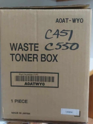 Konica Minolta A0ATWY0 Waste Toner Box for Bizhub C451 C550 C650, NEC IT45C4 - Image 1 of 4