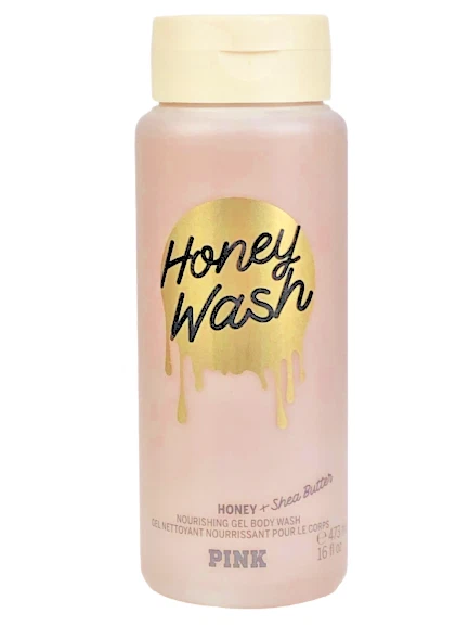 VICTORIAS SECRET PINK HONEY NOURISHING GEL BODY WASH w/ SHEA BUTTER 16 oz NEW - Image 1 of 1