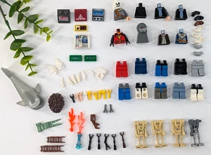 LOOK-LOT 70🚨Vtg Lego Minifigure Torso Legs Body Parts Pieces Mixed Driods Shark - Picture 1 of 11