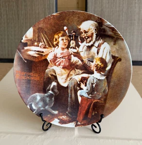 NORMAN ROCKWELL 1854 KNOWLES DER SPIELZEUGMACHER 1977 SAMMELTELLER 1.AUFLAGE - Bild 1 von 3