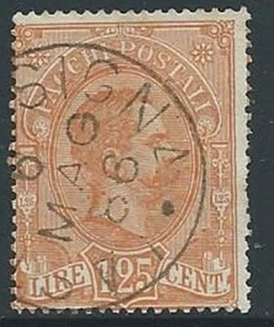 1884-86 REGNO USATO PACCHI POSTALI 1,25 LIRE - U31-2 - Picture 1 of 1