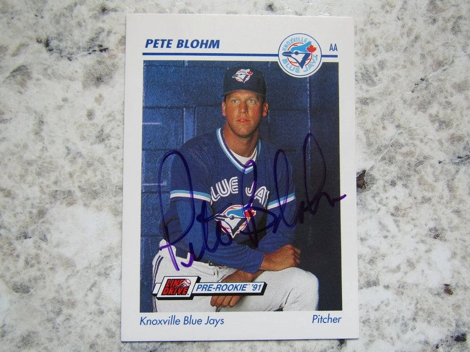 Blue Jays Pete Blohm Signed Autographed 1991 Minor League Knoxville Blue Jays - Image 1 of 1