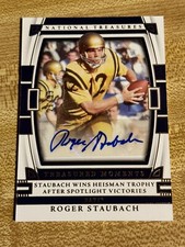 Roger Staubach /99 2023 National Treasures Treasured Moments Auto Cowboys SSP