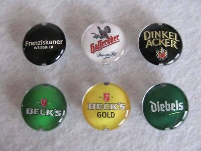 BECK`S,DIEBELS,HASSERÖDER,FRANZISKANER,DINKEL ACKER 6 Philips Perfect Draft Pin Magnete Beck`s,Diebels,Hasseröder,Franziskaner,...