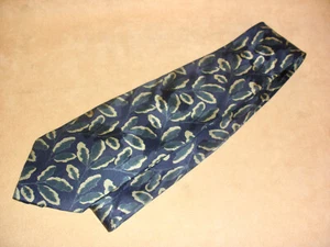 Vintage Seidenkrawatte dunkelblau Muster von Giorgio Armani Cravatte - Made in Italy - Bild 1 von 3