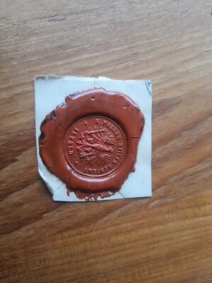 Wachssiegel  Siegel ca 2,7 cm  K. Preuss Rentamt Ilfeld - Bild 1 von 3