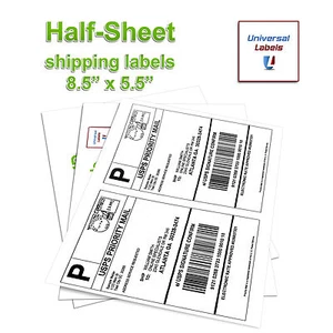 300 etiquetas de envío para sitios de franqueo. Ebay, Click N Ship, UPS, Paypal -USA MADE - Imagen 1 de 5