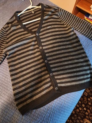 RVCA V Neck Striped Y2k / Vintage Sweater In SMALL  Used GOOD condition - Image 1 of 3