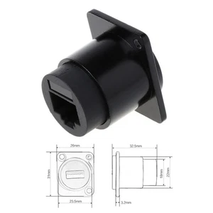 Signal Connector CAT6 Panel Mount Ethernet Extension Interface Adapter - Picture 1 of 8