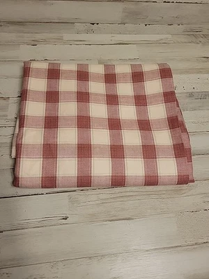 GreenRow Sofa Topper Pillow Cover ONLY Raspberry Check 26”x67” NWOT - Image 1 of 2