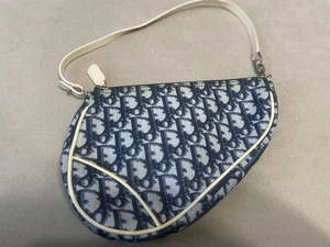 Bolso de mano Christian Dior Trotter Saddle bolsa de cuero de lona bolso de lujo de diseñador - Imagen 1 de 8