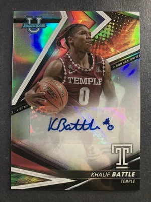 2022-23 Bowman U Best #BOA-KBA Khalif Battle Best of 2022 Autographs Refractors - Image 1 of 2