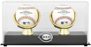 Reds Gold Glove Double Baseball Logo Display Case - Picture 1 of 1