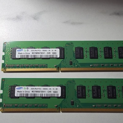 Lot 2 Samsung M378B5673EH1-CH9, M378B5673FH0-CH9 DDR3 RAM 2GB PC3-10600U 240-Pin - Image 1 of 2