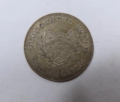 Grã-Bretanha J. Whalley Gloucester City Silver Shilling Token Dalton #11 RARO - Imagem 1 de 2