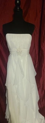 Bonny Bridal Ivory Strapless Wedding Dress Size 16 NWT - Image 1 of 4