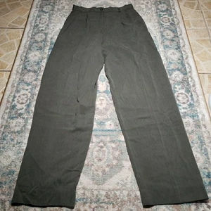 Anne Klein II Pants Women's 10 100% Silk Pleated Wide Leg Trousers  - Picture 1 of 10