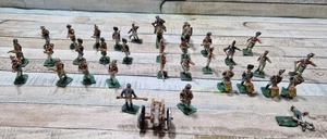 WAR GAMES ARMY 30mm INDEPENDENT WAR BRITISH SOLDIERS VINTAGE Army Lead Figures - Picture 1 of 8
