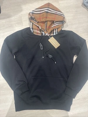 Burberry Black Zip-Up Hoodie Medium - Image 1 of 2