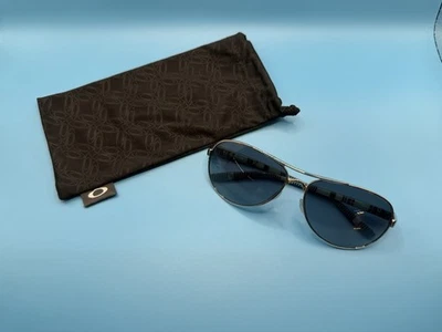 Oakley 051 Feedback 004079-07 Polarized, Silver Frame, Turquoise Inside - Image 1 of 4