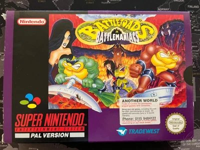 🕹️ Battletoads in Battlemaniacs (SNES) PAL Complete CIB - All Original  - Image 1 of 4