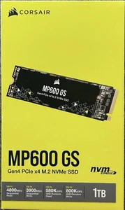 CORSAIR MP600 GS 1TB M.2 NVMe Internal SSD (CSSD-F1000GBMP600GS) - Afbeelding 1 van 1
