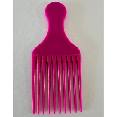Goody Pink Plastic Mini 5 1/4" Hair Pick Styling Comb Vintage USA Made Tool - Image 1 of 4