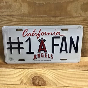 LOS ANGELES ANGELS #1 FAN CAR TRUCK TAG LICENSE PLATE MLB BASEBALL METAL SIGN - Picture 1 of 2