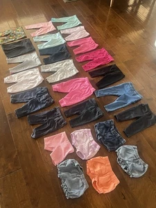 Baby Girl Sz 6-9 Mo Jeans, Leggings, Shorts Package Of 25 - Picture 1 of 12