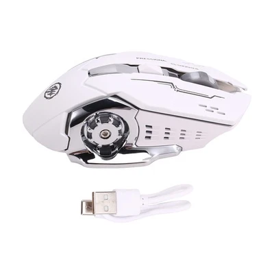 Leise Kabellose Maus, Wiederaufladbar über USB, Gaming-Computer, Wiederaufl9741 - Bild 1 von 4
