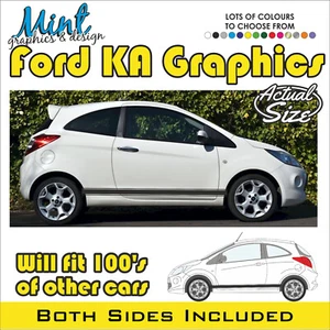 FORD KA ST PLUS + Streifen RS 3/5 Tür Aufkleber Sticker Grafik GRATIS P&P 007 - Bild 1 von 4
