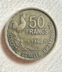 50 Französische Francs von 1952 -Guiraud- LIBERTE-EGALITE-FRATERNITE - Bild 1 von 2