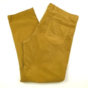 Pantalones de mezclilla de pana Bloomingdales beige tostado calce a medida para hombre talla 38 X 32 - Imagen 1 de 10